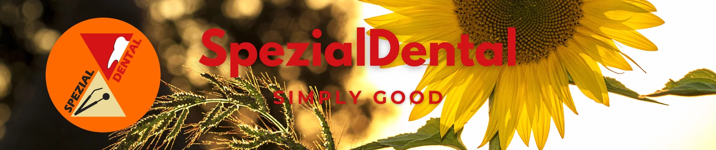 SpezialDental Logo mit Sonnenblume