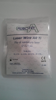 Laser-Draht AR Ti 2m Rolle 0,25 mm