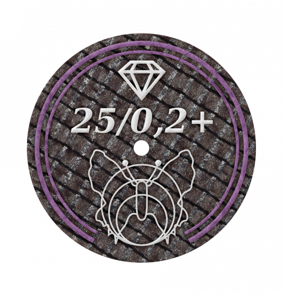 Motyl Diamantierte Trennscheiben 25/0,2+BF 10 Stück