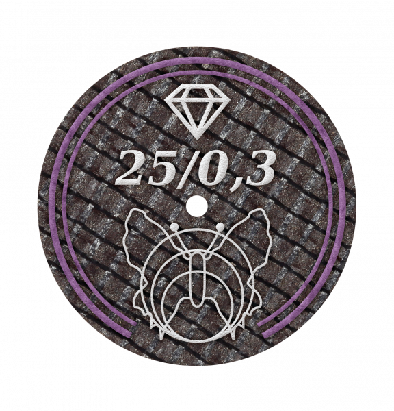 Motyl Diamant-Trennscheibe 25/0,3 BF (10 Stück)
