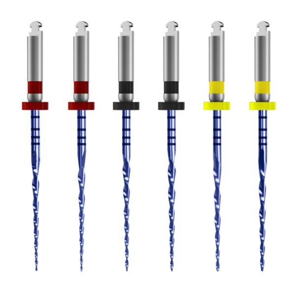 NiTi Reziprok One Feilen Blau zum Reinigen und Formen 6 Stück R25 25 mm