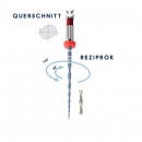 NiTi Reziprok One Feilen Blau zum Reinigen und Formen 6 Stück R40 25 mm