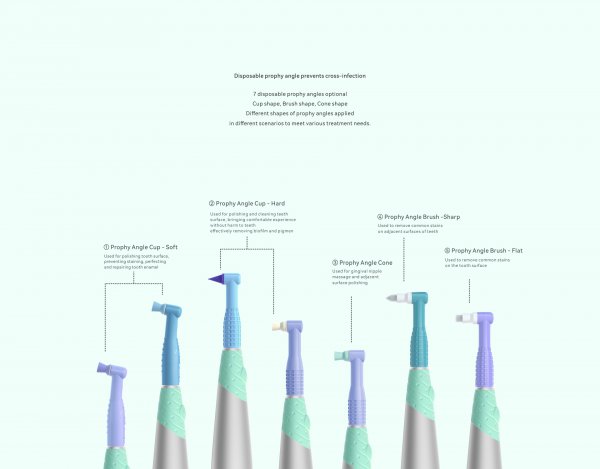 Woodpecker® Polierbürsten-Set für K-PO, 7 Stück